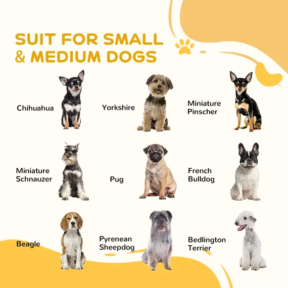 Buy PawHut 82.5-150 cm x 81 cm Heavy Duty Pet Playpen, 6 Panel Exercise Pen for Dogs, Adjustable Length, Small and Medium Sized Dogs, 4 image