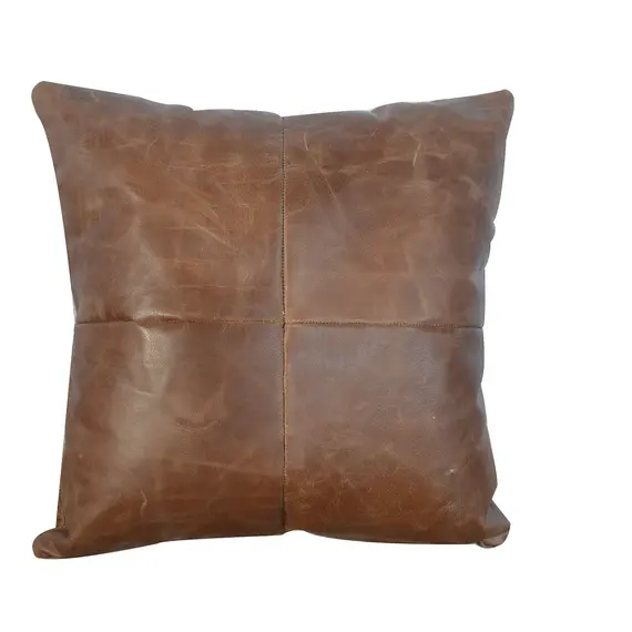 Buy Buffalo Hide Leather Scatter Cushion, 3 image