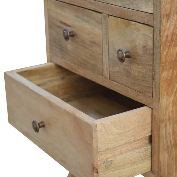 Buy Nordic Style 4 Drawer Multi Bedside, 6 image