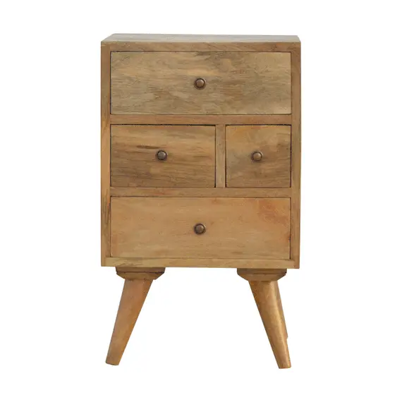 Buy Nordic Style 4 Drawer Multi Bedside, 12 image