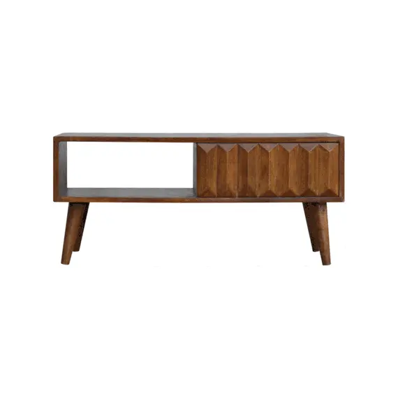 Buy Chestnut Prism Sliding Door Media Unit, 10 image