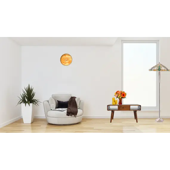 Buy Curved Chestnut Coffee Table, 10 image