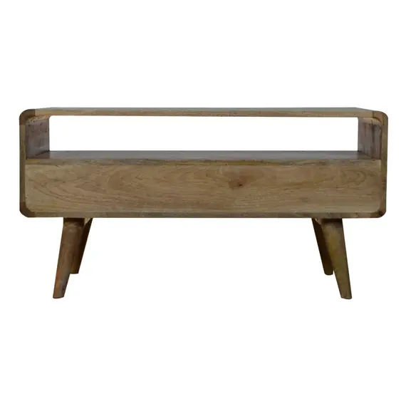 Buy Curved Oak-ish Media Unit, 9 image