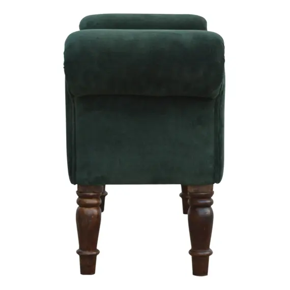 Buy Emerald Velvet Bench, 9 image