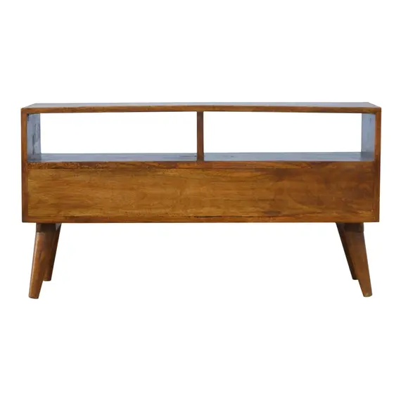 Buy Gold Art Pattern Drawer Media Unit, 9 image
