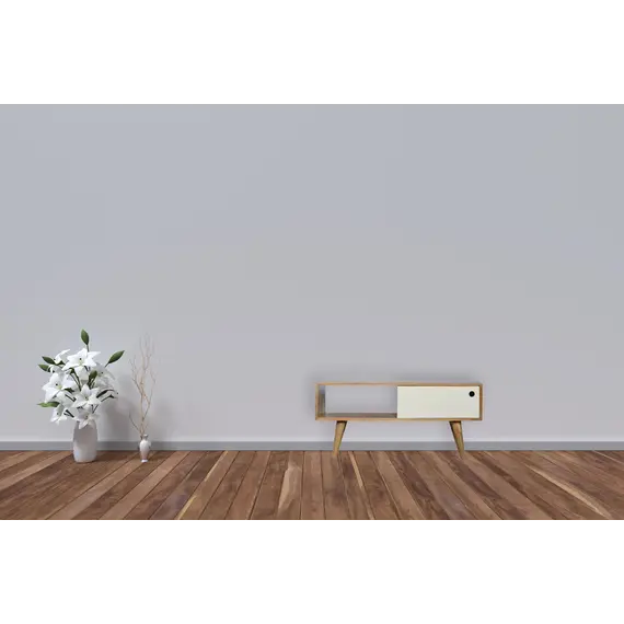 Buy Media Unit with White Painted Sliding Door, 11 image