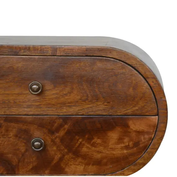 Buy Chestnut Circular Bedside, 5 image