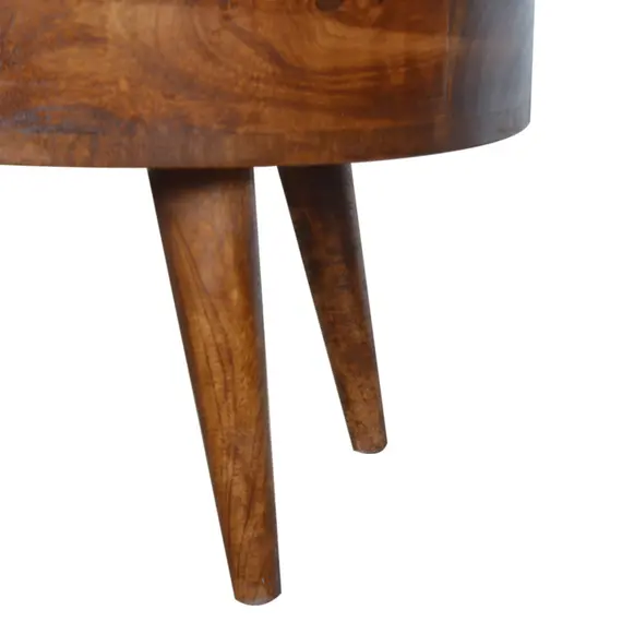 Buy Chestnut Rounded Coffee Table, 9 image