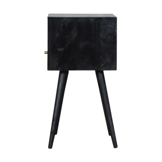 Buy Mini Ash Black Bedside, 8 image
