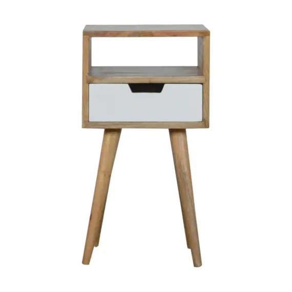 Buy Mini White Hand Painted Bedside, 2 image