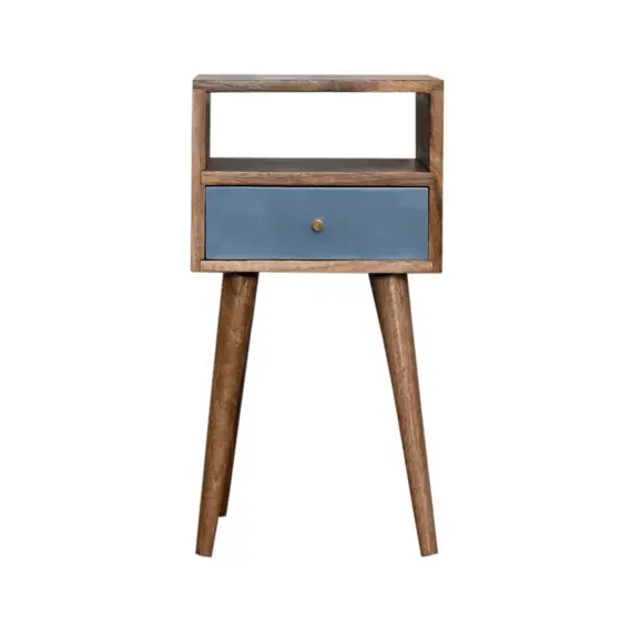 Buy Mini Blue Hand Painted Bedside, 19 image