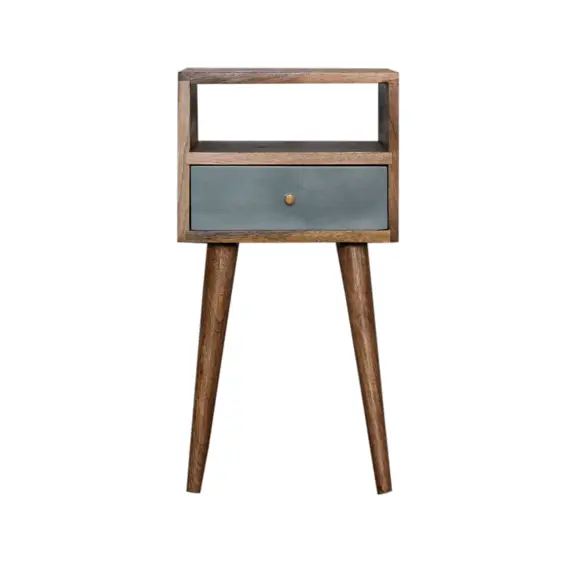 Buy Mini Duck Egg Green Hand Painted Bedside, 11 image