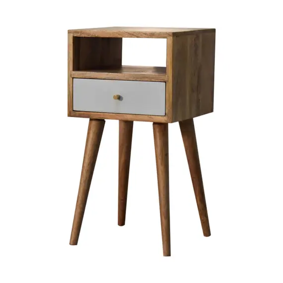 Buy Mini Sky Blue Hand Painted Bedside, 3 image