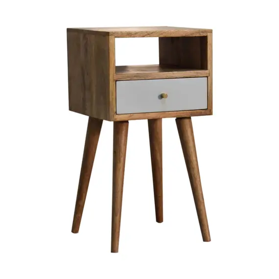 Buy Mini Sky Blue Hand Painted Bedside, 4 image