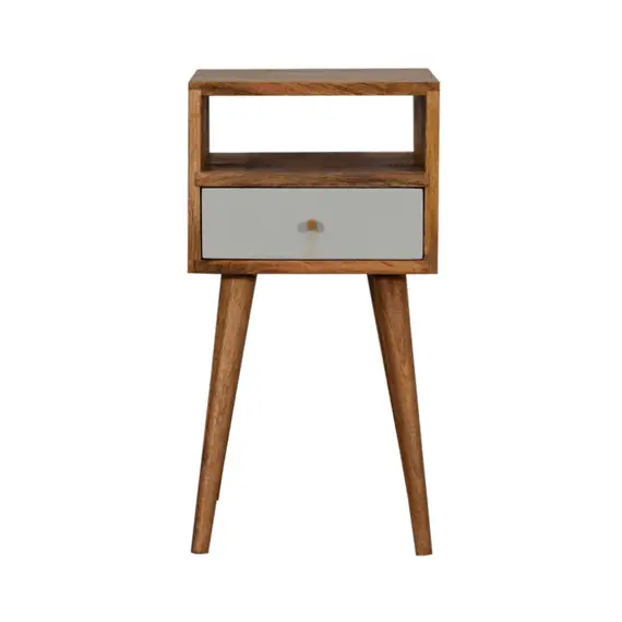 Buy Mini Sky Blue Hand Painted Bedside, 11 image