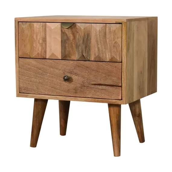 Buy Oak-ish Prism Bedside, 3 image
