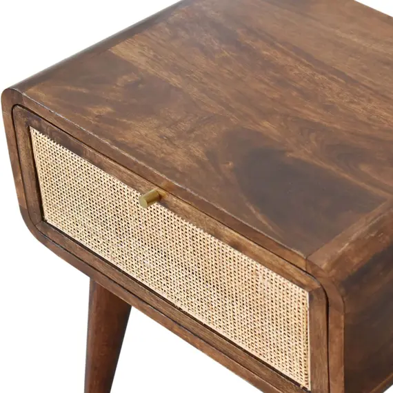 Buy Chestnut Woven Bedside, 6 image