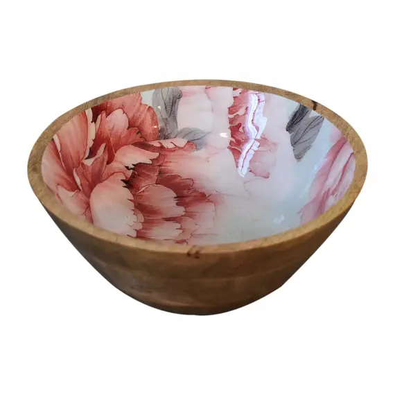 Buy Pink Floral Bowl Set of 2, 6 image
