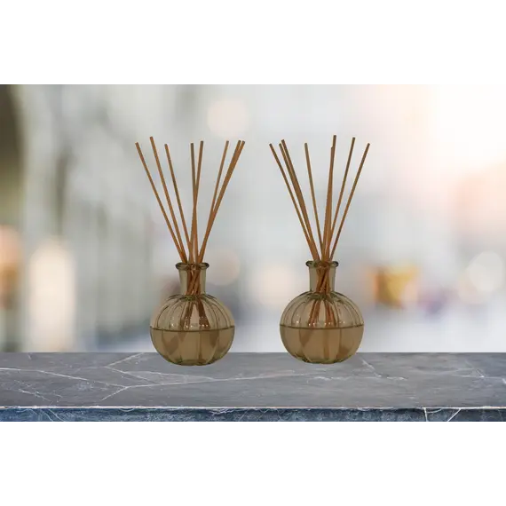 Buy Amia Glass Bottle Diffuser Set (Mandrin & Apple Cinnamon), 12 image