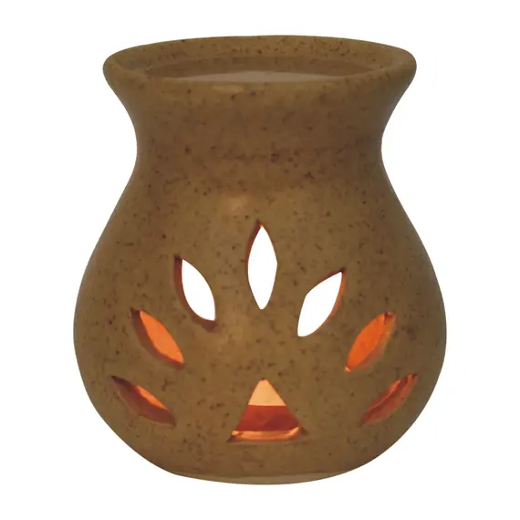 Buy Beige Cut-out Oil Burner Set (Jasmine, Cinammon & Citronella), 2 image
