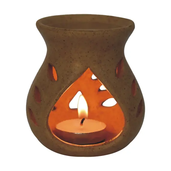 Buy Beige Cut-out Oil Burner Set (Jasmine, Cinammon & Citronella), 3 image