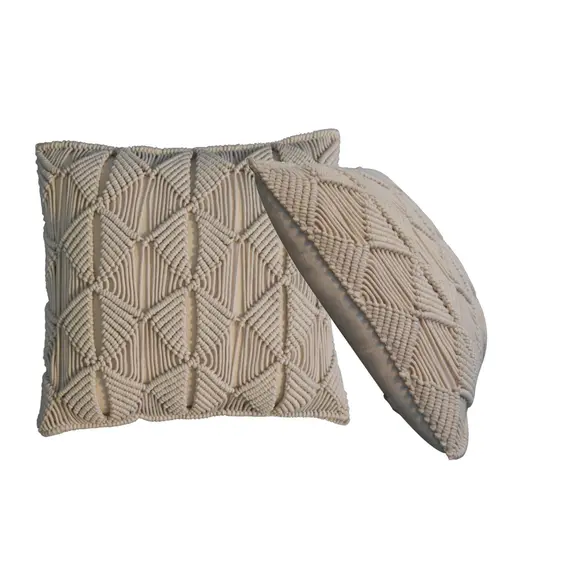 Buy Esmi Cushion Set of 2 - Cream, 9 image