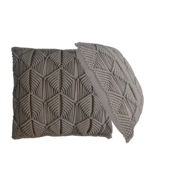 Buy Esmi Cushion Set of 2 - Grey, 10 image