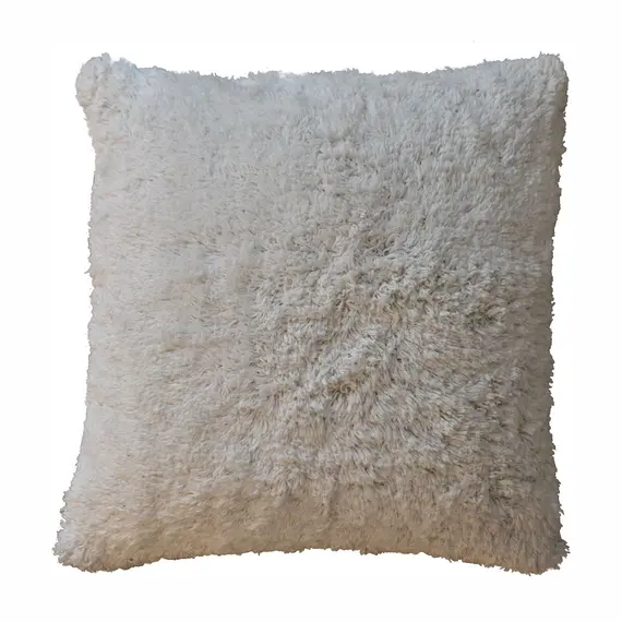 Buy Fluffy Cushion Set of 2 - Cream, 4 image