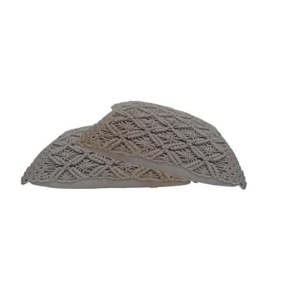 Buy Lira Cushion Set of 2 - Grey, 7 image