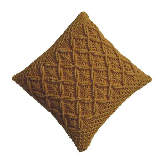 Buy Lira Cushion Set of 2 - Mustard, 5 image