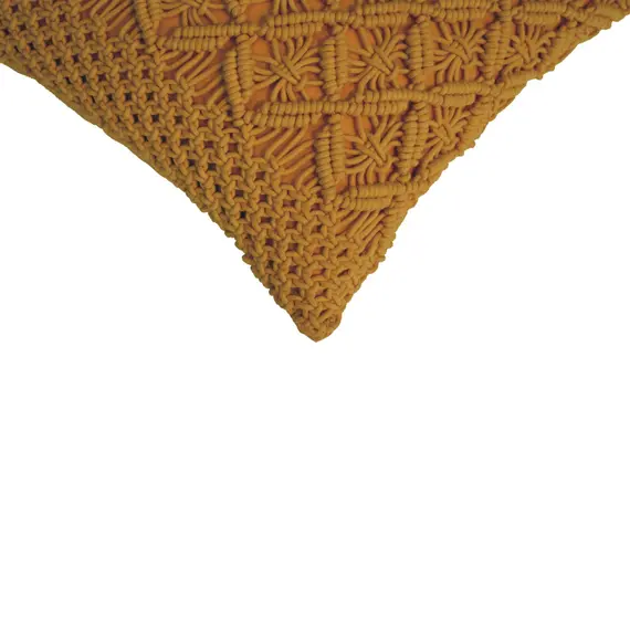 Buy Lira Cushion Set of 2 - Mustard, 6 image