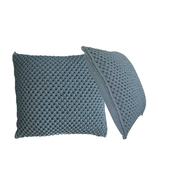 Buy Myra Cushion Set of 2 - Blue, 2 image