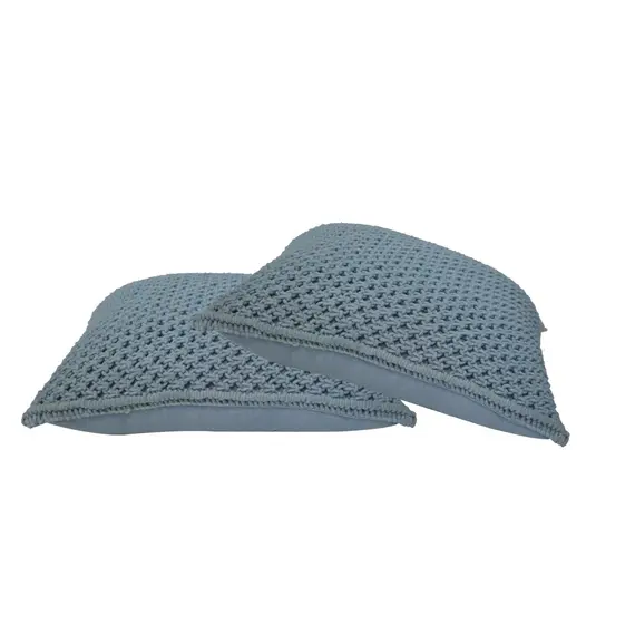 Buy Myra Cushion Set of 2 - Blue, 4 image