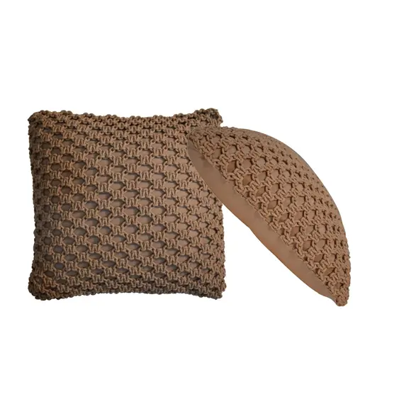 Buy Myra Cushion Set of 2 - Coffee, 2 image