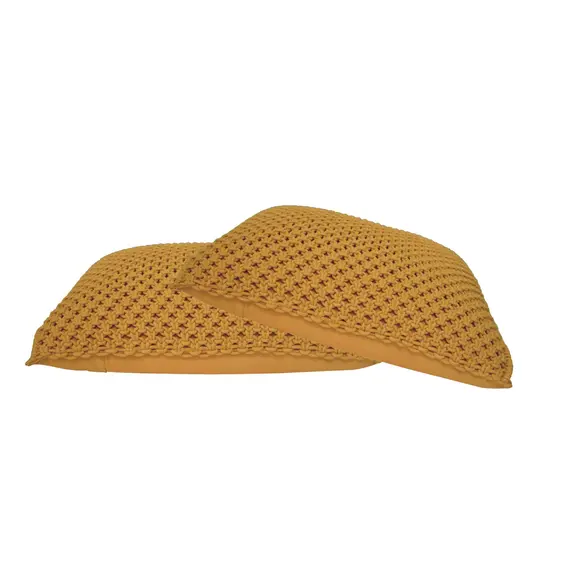 Buy Myra Cushion Set of 2 - Mustard, 3 image