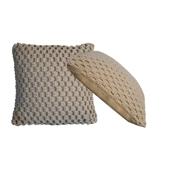 Buy Myra Cushion Set of 2- Natural White, 9 image