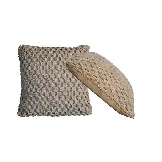 Buy Myra Cushion Set of 2- Natural White, 10 image