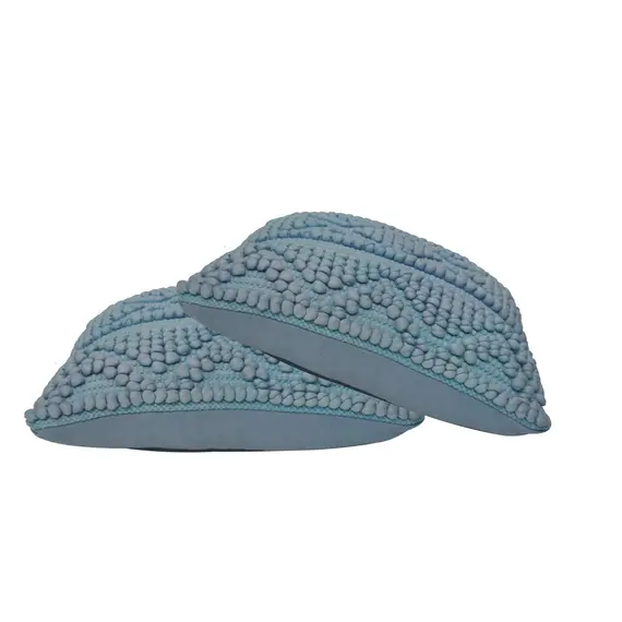 Buy Nola Cushion Set of 2 - Blue, 3 image