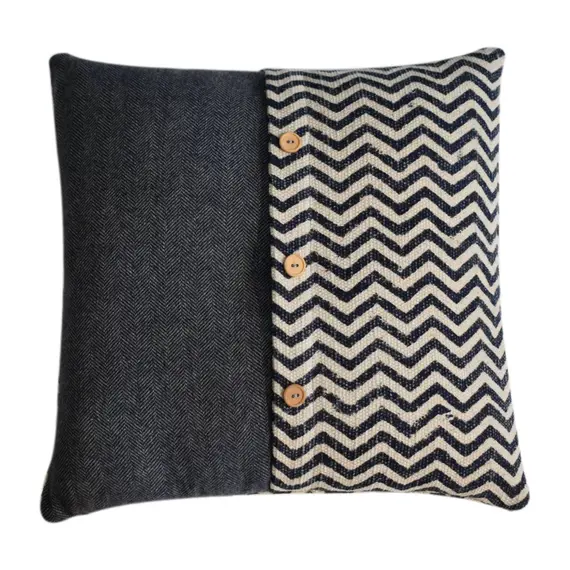 Buy Quinn Cushion Set of 2 - Durrie & Black Tweed