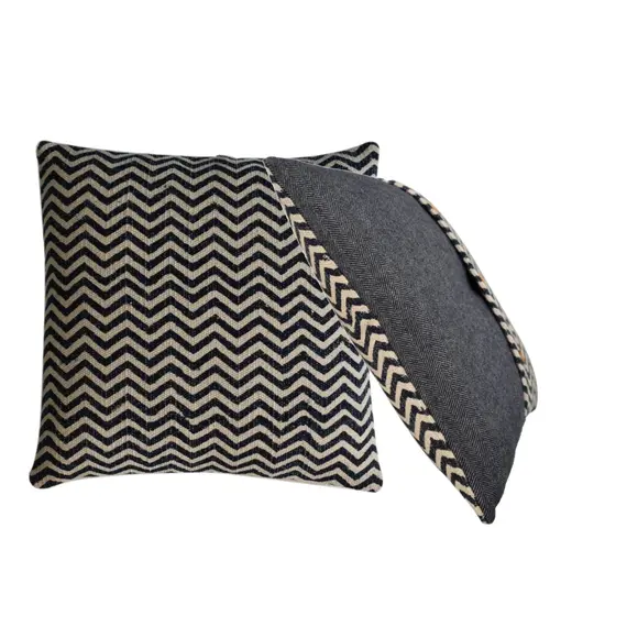 Buy Quinn Cushion Set of 2 - Durrie & Black Tweed, 2 image