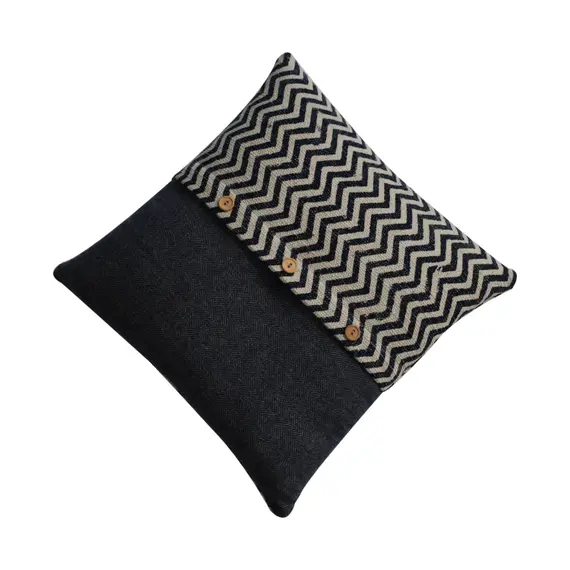 Buy Quinn Cushion Set of 2 - Durrie & Black Tweed, 8 image