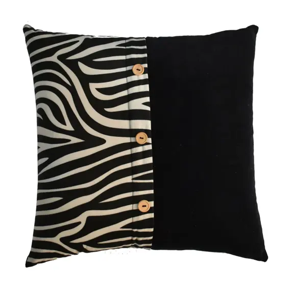Buy Quinn Cushion Set of 2 - White Tiger & Black Velvet