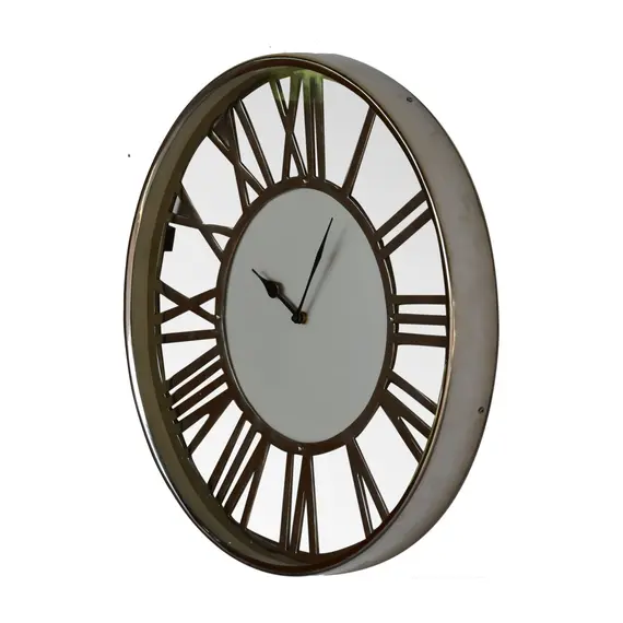 Buy White and Chrome Wall Clock, 3 image