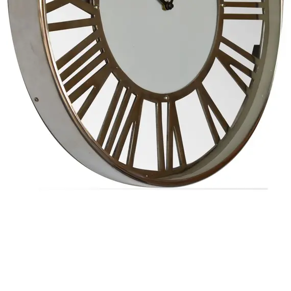 Buy White and Chrome Wall Clock, 6 image