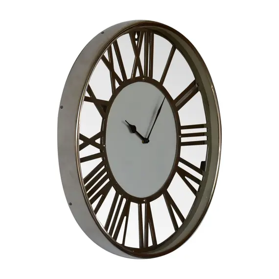 Buy White and Chrome Wall Clock, 12 image
