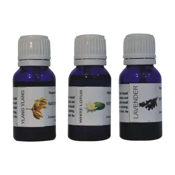Buy Black Buddha Oil Burner Set (Ylang Ylang, White Lotus, Lavender), 7 image