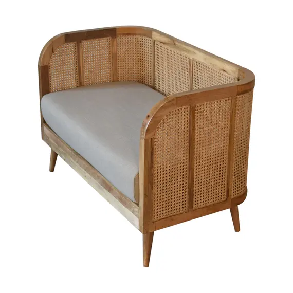 Buy Mud Linen Rattan Sofa, 16 image