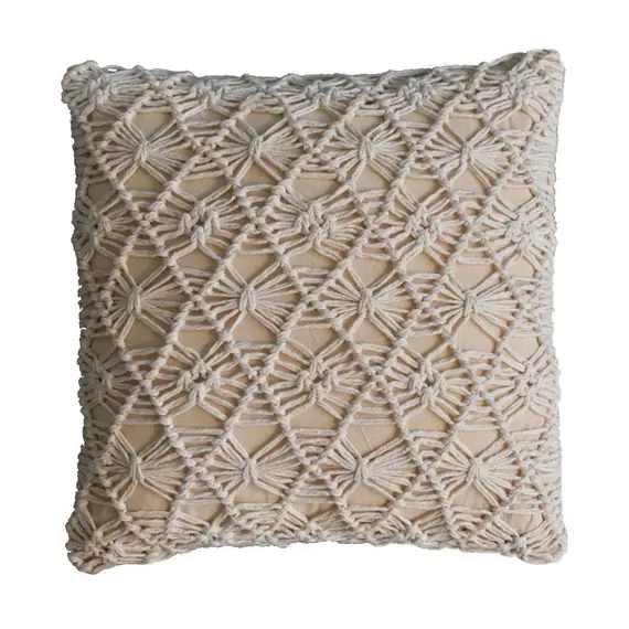 Buy Natural White Maura Cushion - Set of 2, 9 image