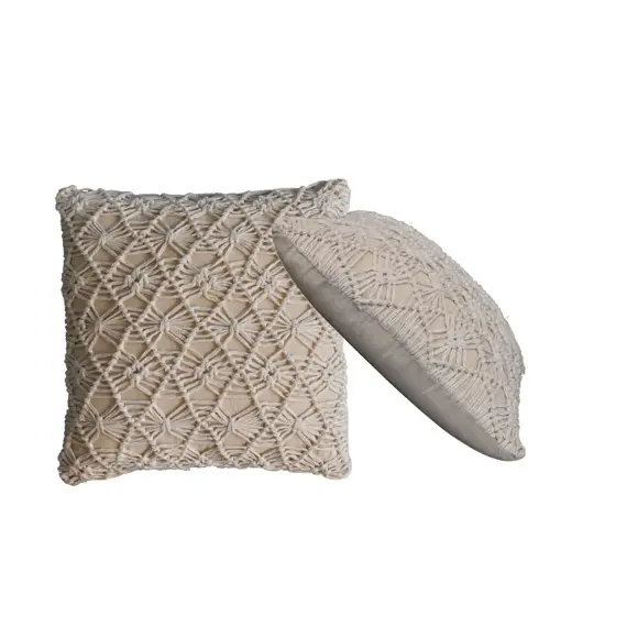 Buy Natural White Maura Cushion - Set of 2, 10 image