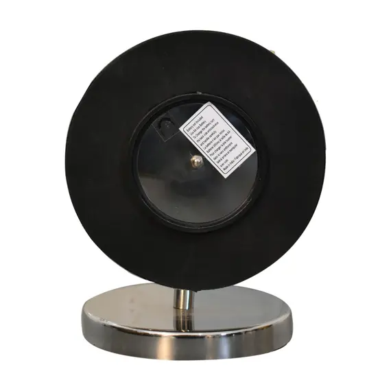 Buy Round Chrome Table Clock with White Face, 6 image